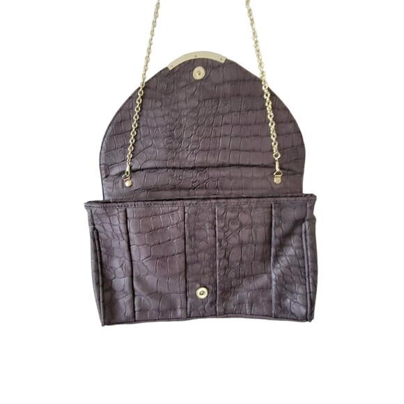 Steve Madden Envelope Crossbody Vegan Leather Bag Faux Snake Skin - Picture 6 of 7